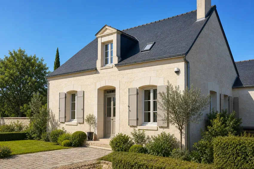 Une maison et son entrée